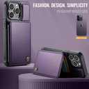 Vinich for iPhone 14 Pro Wallet Case with Card Holder, RFID Blocking Credit Slots Kickstand Shockproof Phone Cover Fit for iPhone 14 Pro 6.1" Purple