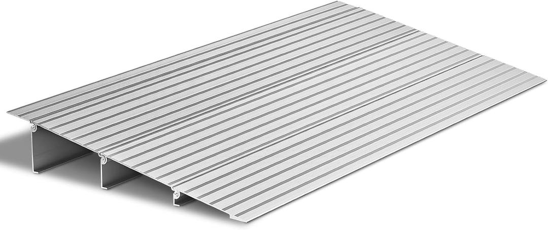 VEVOR Door Threshold Ramp 3 Rise Aluminum Alloy Threshold Ramp Rated 800 lbs Load Capacity, Handicap Ramps for Home Steps for Wheelchair, Scooters, Power Chairs, Walkers, Bicycle, Tricycle