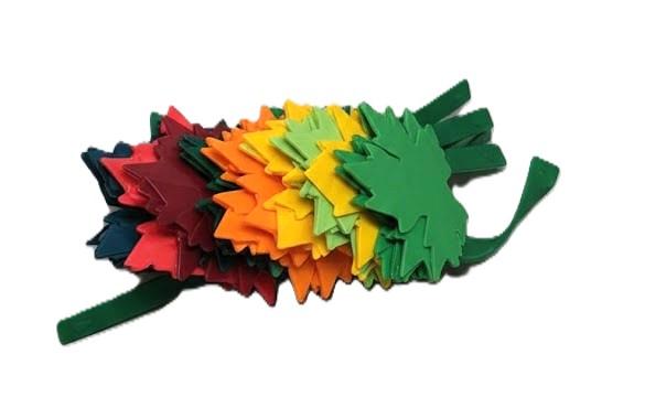 720 Pcs Leaf Cutouts Paper 3.9 Inch Assorted Color Cut-outs Die Cuts Paper for DIY Craft Projects Back to School Class Bulletin Board Decor