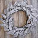 20 Pieces Artificial Silver Glitter Leaf Spray Leaf Picks 13" Tall for Christmas Winter Wedding Wreath Tree Swag Floral Arrangment Vase Bouquets Table Centerpieces Decoration