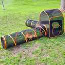 Portable Outdoor Cat Enclosure - Cube Play Run Outside Catio Tent with Tunnel Playpen - Mesh Playhouse for Indoor Cats - Cage-Free Outdoors Cat Playground - Pet Enclosures for Cats Small Animals