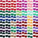 Nuogo 100 Rolls Acrylic Yarn Bulk for Crocheting Knitting Multicolor Yarn Skeins 2200 Yards Mini Soft Yarns Bundle Multicolor Skeins for Hand Knitting Craft Project Adult Kids Beginner Kits, 25 Colors