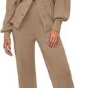 edium
Women's Two Piece Trendy Outfits Cozy Knit Loungewear Sweater Sets Oversized Slouchy Matching Lounge Sweatsuit 