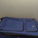 SWISSGEAR Sion Softside Expandable Spinner Luggage Durable Lightweight Travel Suitcase, Blue, Checked-Large 29-Inch