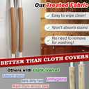 Refrigerator Door Handle Covers, Set of 6, Adjustable Appliance Handle Covers, Keep Your Kitchen Clean, Microwave Oven Stove Dishwasher Handle Protector, Non Slip Fridge Handle Cover (Coffee)