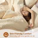 SONORO KATE 100% Cotton Paisley Quilt Set King Size, Cozy Lightweight Bedspread with 2 Pillow Shams, Soft Breathable Matelasse Coverlet Set for All Season Comfort(Beige-Style 1,King)