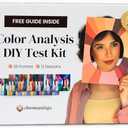 Color Analysis Kit DIY – 36 Face Frame Drapes for Seasonal Color Analysis | Includes Guide & Rating Sheet | Color Draping Kit for Women, Makeup & Fashion Enthusiasts | Chromawings