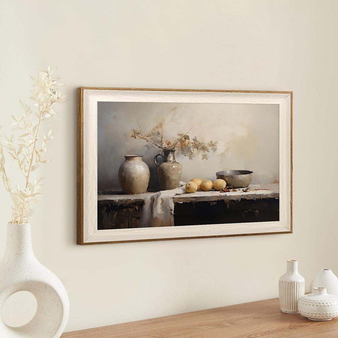 Framed Kitchen Wall Art Prints, Rustic Kitchen Farmhouse Wall Decor