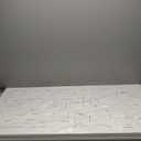 SOUGUAN Textured Wall Art Block Wall Painting Abstract Canvas Wall Pictures 24"x48" Art Posters for Office Artwork for Living Room (White)