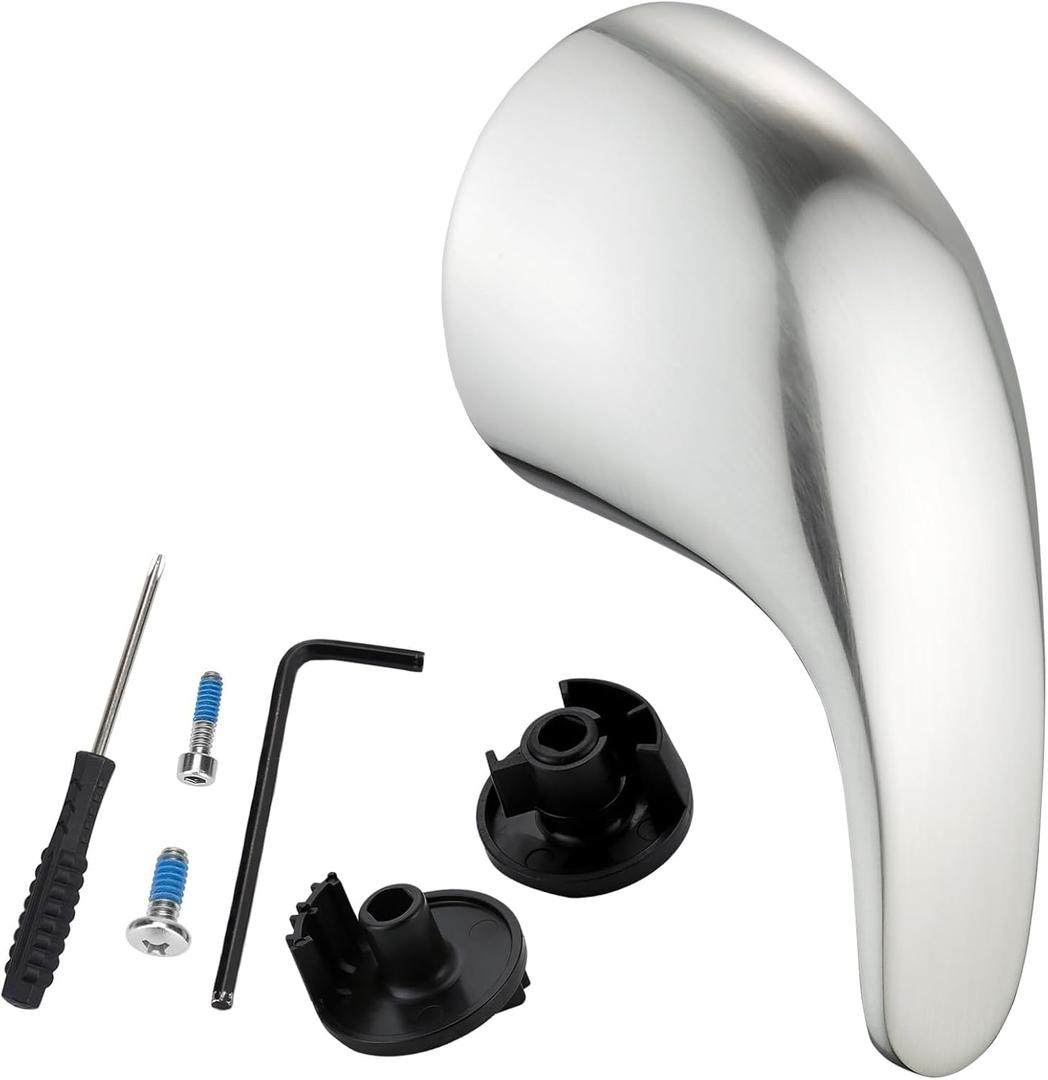 Replacement for Moen 100657 Lever Shower Handle, Universal Shower Handle Replacement Compatible with Moen PosiTemp & Moentrol Valve Systems, Brushed Nickel