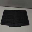 Silicone Dish Drying Mat with Drain Lip 16" x 13" Dish Drying Pad, Drain Mats for kitchen Counter ,Sink Drying Mat , Heat Resistant Stone Drying Mat - Black