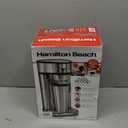 Hamilton Beach The Scoop Single Serve Coffee Maker & Fast Grounds Brewer, Brews in Minutes, 8-14oz. Cups, Stainless Steel