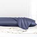 Leeden Body Pillow Cover, 100% Cotton, 800 Thread Count Pillowcase, Soft Breathable Long Pillow case for Adults Pregnant Women, Envelope Closure (Steel Blue,21"x 54")