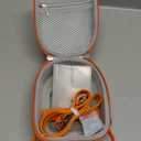 PROfezzion Travel Case for Yoto Mini, Hard Shell Carrying Case with Zipper & Adjustable Shoulder Strap, Holds Yoto Mini and Up to 12 Audiobook Cards - Orange