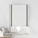 LazBlinds No Drill Cordless Roman Shades, 23'' W x 64'' H, White-Grey