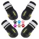QUMY Dog Shoes for Dogs, Dog Boots & Paw Protectors for Winter Snowy Day, Summer Hot Pavement, Water-Resistant in Rainy Weather, Outdoor Walking, Indoor Hardfloors Skid-Resistant Sole (size:1)
