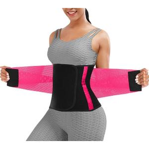 Waist Trainer Belt for Women Man - Waist Trimmer Ab Belt - Tummy Control Body Shaper (Medium, Upgrade Black)
