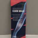 Fit Geno Elbow Brace for Tennis & Golfer's Elbow: Adjustable Elbow Strap for Tendonitis Pain Relief with Compression Pad - Support for Sports Men and Women - Forearm 10''-15.5'', 1 Pack (Black)