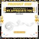 CHUNNIN 3Pcs Black Gold We Appreciate You Porch Sign Banner Thank You Party Decorations for Employee Appreciation Hanging Backdrop Work Anniversary Photo Booth Prop for Party Supplies Staff Teacher