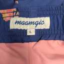 maamgic Mens Swim Trunks with Compression Liner 5 Inch, Quick Dry Bathing Suit with Zipper Pockets, No-Chafing Swim Shorts (Blue, L)