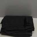 Surmente 2 Pack Black Tablecloth 90 x 132-inch Rectangular Polyester Table Cloth for Weddings, Banquets, or Restaurants