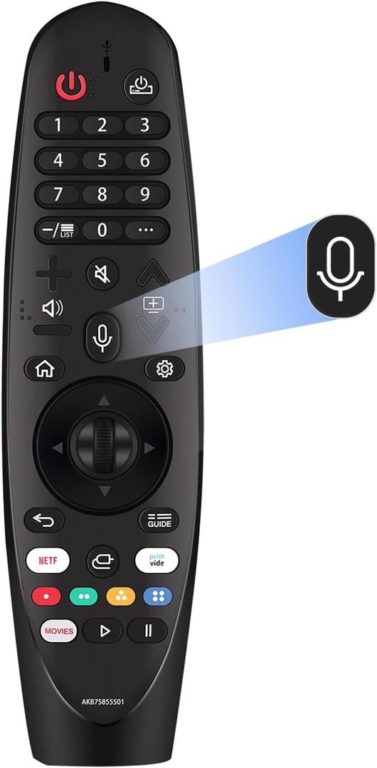 Replacement Magic Remote Control for LG Smart TV Remote for LG UHD OLED QNED NanoCell 4K 8K Models with Pointer and Voice Function