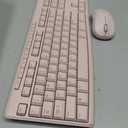 Logitech MK270 Wireless Keyboard and Mouse Combo for Windows, 2.4 GHz Wireless, Compact Mouse, 8 Multimedia and Shortcut Keys, 2-Year Battery Life, for PC, Laptop - Rose