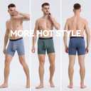 BAMBOO COOL Men's Soft Underwear,No Ride Up Boxer Briefs with Fly, Moisture Wicking & Breathable underwear for Men,Multipack (M)