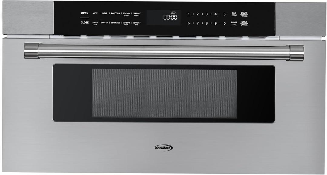 KoolMore 30 in. Microwave Drawer, 1.2 cu. ft. Capacity in Stainless-Steel (KM-MD30-SS)