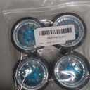 ShareGoo Plastics Wheel Rims w/Rubber Tire RC 12mm Hex Hub Compatible with HSP Tamiya XV01 TT01 Kyosho Traxxas Sakura WLtoys HSP 3Racing 1/10 RC On-Road Racing Touring Car (Blue)