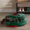 2 x ZOBER Christmas Wreath Storage Container 36 Inch - Wreath Bag for Artificial Wreaths Box - Dual Zippered Wreaths Storage Bag with Strong Durable Handles - Green