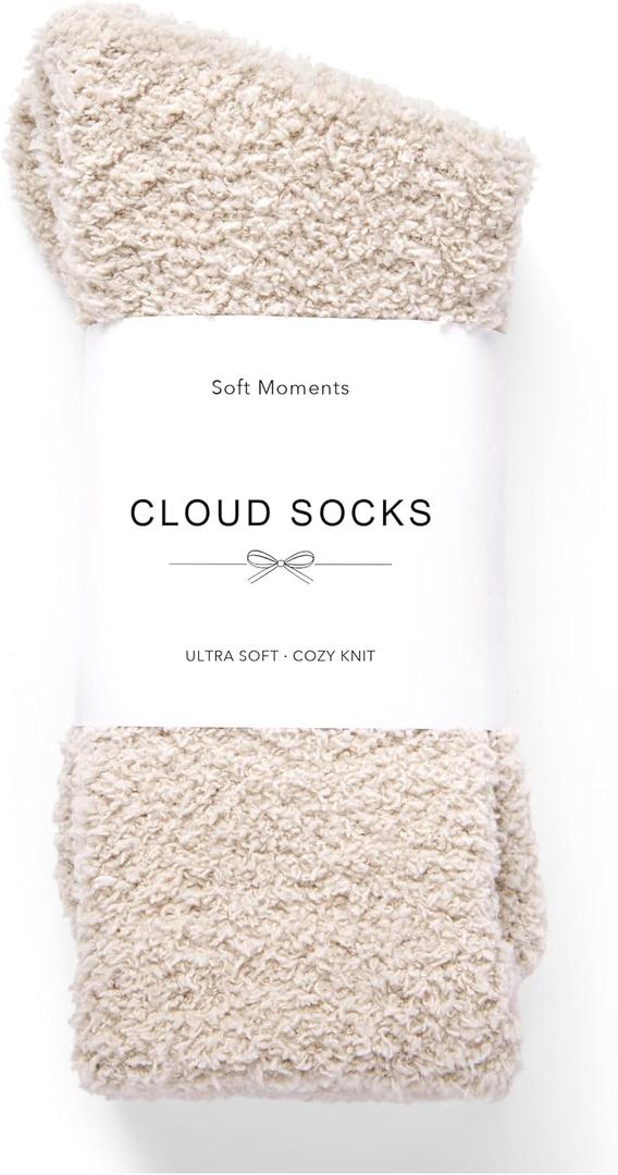 Inerney Fuzzy Socks for Women Men Gifts, Warm Cozy Fluffy Cloud Slipper Style, Comfy Winter Sleep Sock, Stocking Stuffer