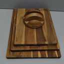 SMIRLY Wood Cutting Boards For Kitchen Meal Prep & Serving, Bamboo Cutting Board Set, Charcuterie Chopping Boards and Wooden Cutting Boards for Kitchen