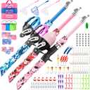 WIDDEN Kids Fishing Pole, Portable Telescopic Kids Fishing Poles for Boys and Girls, Fishing Rod and Reel Combo Kit with Tackle Box, and Fishing Net, Best Fishing Pole for Toddler Youth, 1.5 Meters