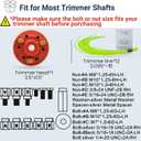 Universal Weed Eater Head, Easy Load String Trimmer Head Replacement Weed Wacker Head for Echo, Ego, Dewalt, Stihl, and Husqvarna, Includes 12pcs 1FT-0.095" Trimmer Line