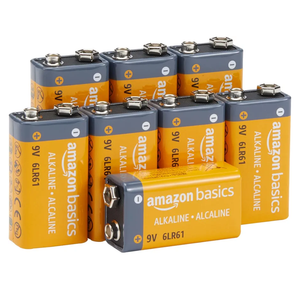 Amazon Basics 8-Pack 9V Alkaline Batteries, 5-Year Shelf Life - for Smoke/CO Detector, Electronics & Audio
Amazon's Choice