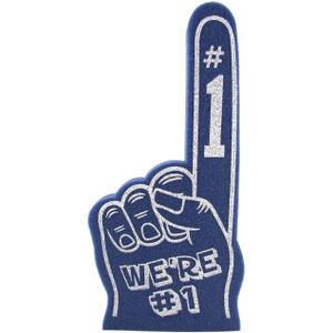 Giant Foam Finger 18 Inch- We're Number 1 Foam Hand for All Occasions - Cheerleading for Sports - Exciting Vibrant Colors use as Celebration Pom Poms- Great for Sports Events Games School Business