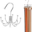 ZEDODIER Belt Hanger, 2 Pack Belt Rack Closet Accessories Organizer, Maximum 24 Storage Capacity, Hanging Holder Storage Hook for Belt, Bra, Tank Top, Tie, Scarf, Purse