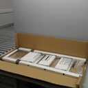 Taranta 3 Step Ladder, Lightweight Aluminum Step Stool with Convenient Handgrip, Folding Ladder with Anti-Slip Pedals, 330lbs Capacity Stepladder for Home, Office, Kitchen - White