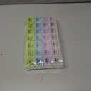 Deke Home - Pill Organizer 4 Times a Day (2 Pack), Weekly Medicine Box with Morning, Noon, Evening, Bed Compartments, Translucent, Easy-to-Open Pill Case, 7-Day Travel Medication Organizer for Vitamin