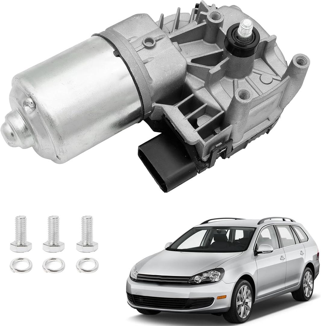 Front Windshield Wiper Motor Compatible with Volkswagen VW, Eos, GTI, Golf, Jetta, Rabbit, R32 - Car Wiper Motor 1K1955119E 3C1955119 1Q1955119C R32 1.9L 2.0L 2.5L 3.2L