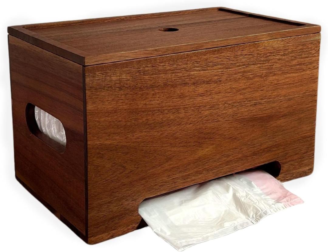 Trash Bag Holder Dispenser  13-Gallon Storage for Under Sink, Kitchen, and Laundry Room with Wall Mount Option