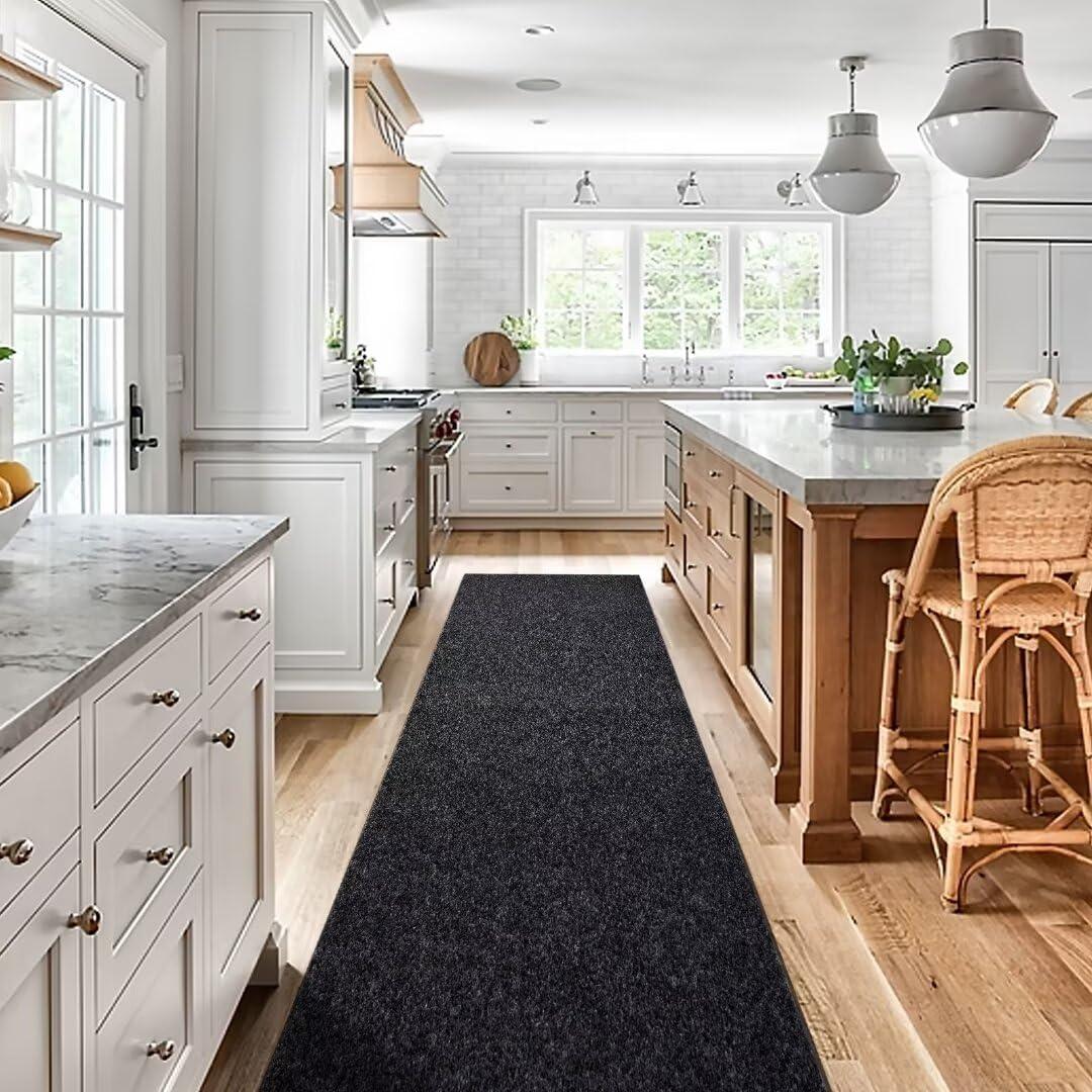 Custom Sizes Runner Rug 2'x6'Indoor Outdoor Utility Carpet,Area Rugs with Non Slip Rubber Backing for Hallway Kitchen Entryway Balcony Garage Stair Laundry