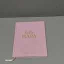 Lanpn Hello Baby First 5 Year Memory Book for Boy Girl - Linen Hardcover Baby Book Keepsake for New Parents - Newborn Baby Journal Scrapbook Photo Album Baby Milestone Book (Pink, 154 Pages)