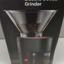 Bodum Bistro Electric Conical Burr Coffee Grinder, Preset Timer, 12 Grind Settings, Black