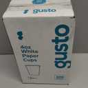 GUSTO [4 oz. - 300 count Disposable White Paper Cups, Hot Coffee Cups - Eco-Friendly Hot Cups (Formerly Comfy Package)