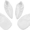 MERRYHAPY 2pairs Paraffin Wax Gloves Hand Heat Therapy Mitts for Men Women White Eczema Gloves Cloth and Polyester Liner