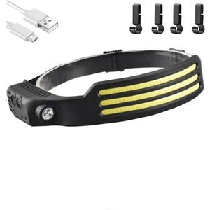 Wave pro 230 Ultra-Light Motion-Sensing Headlamp, Wave pro Rechargeable 230 LED Headlamp, Waterproof Lightweight Headlight for Outdoor (Three White Light)