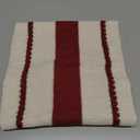 Artoid Mode Red Farmhouse Woven Rustic Table Runner, Seasonal Holiday Hollow Kitchen Dining Table Decoration for Home Party Decor 12x90 Inch