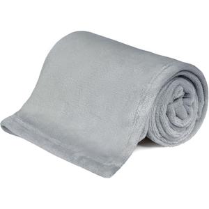 KMUSET Kids Blanket for Boys Girls 30x40 inches, Soft Cozy Fuzzy Swaddle Throw Blanket, Small Fleece Blanket for Crib Stroller, Grey